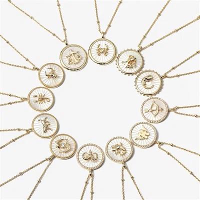 Sterling hopea moppi horoskooppikaulakoru